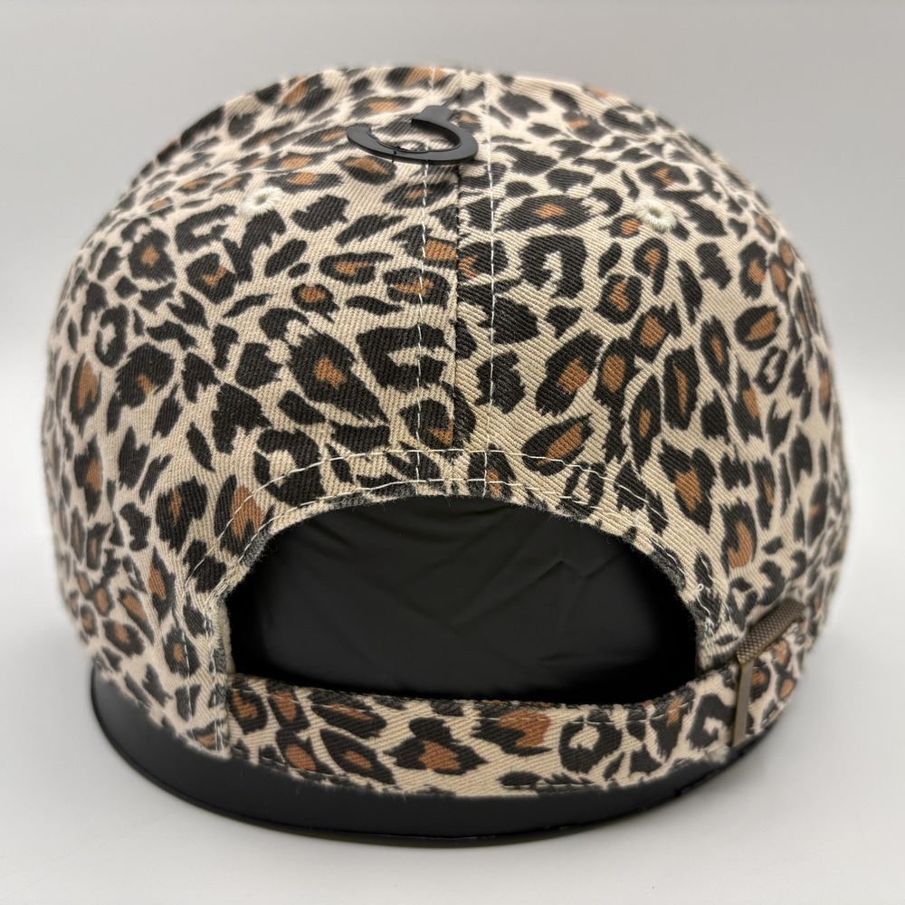 Texas Rangers Womens 47 Brand Hat Clean Up Cheetah Print Cap Strap Back MLB NEW - Picture 4 of 8